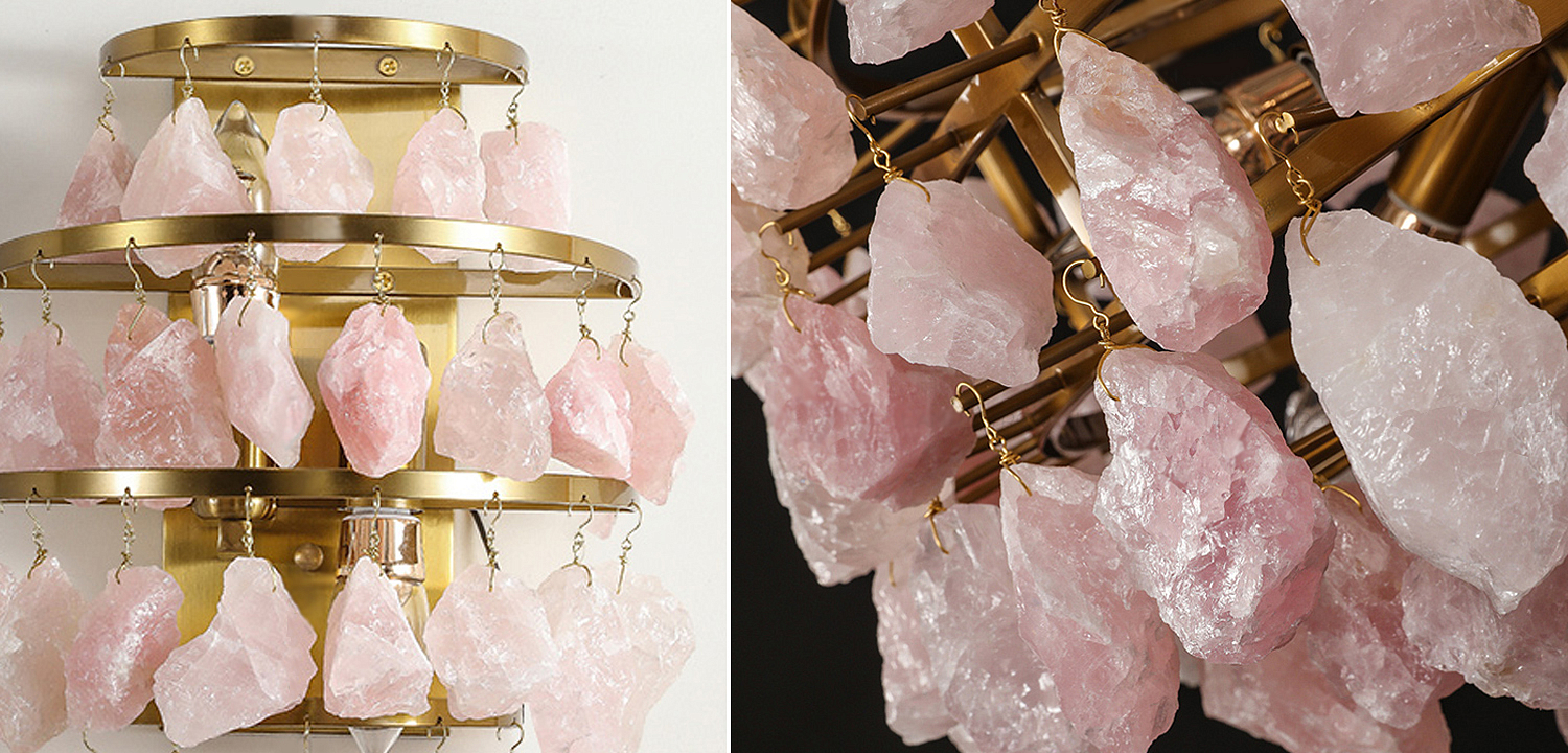 Hardis Pink stone Wall Lamp Hardis Pink stone Wall Lamp - Loft-Concept в Твери