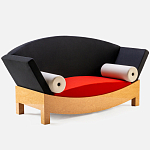 Дизайнерский диван с двумя подушками-валиками Poltronova Mitzi Sofa варинант исполнения - 3 | Loft Concept в Твери