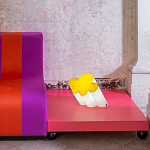 Настольная дизайнерская лампа Poltronova Passiflora Yellow Table Lamp варинант исполнения - 4 | Loft Concept в Твери