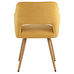 Стул в рогожке желтого цвета NEASAN STOOL варинант исполнения - 3 | Loft Concept в Твери
