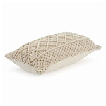 Чехол на подушку с макраме бежевого цвета Macrame варинант исполнения - 1 | Loft Concept в Твери