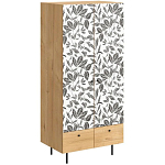 Шкаф с принтом Leaf bouquet варинант исполнения - 1 | Loft Concept в Твери