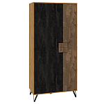 Шкаф двухдверный с 2-мя отделами с полками Stone Effect варинант исполнения - 1 | Loft Concept в Твери