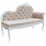 Рекомье со спинкой в стиле прованс Montmartre Provence Ottoman варинант исполнения - 2 | Loft Concept в Твери