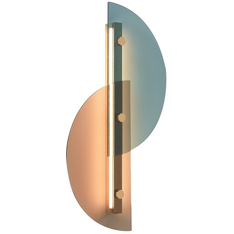 Бра Papillon Lamp ARFLEX Латунь Голубой пастельный Медь светлая Бра Papillon Lamp ARFLEX Латунь Голубой пастельный Медь светлая в Твери | Loft Concept