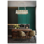 Люстра овальная с хрустальными подвесками Roul Crystal Light варинант исполнения - 8 | Loft Concept в Твери