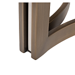 Столик журнальный с круглой мраморной столешницей Unique Stone Design варинант исполнения - 6 | Loft Concept в Твери