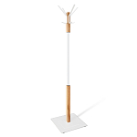 Вешалка с квадратным основанием и 4-мя белыми металлическими крючками Industrial Metal Rust варинант исполнения - 1 | Loft Concept в Твери