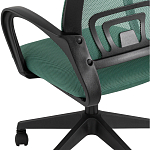 Офисное кресло с основанием из черного пластика Desk chairs Green варинант исполнения - 7 | Loft Concept в Твери