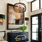 Люстра черная из эллиптических элементов Overlapping Orbits варинант исполнения - 2 | Loft Concept в Твери