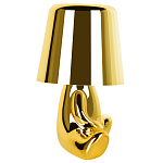 Настольная лампа фигурная золотого цвета с гладким абажуром Высота 16 см Sophia варинант исполнения - 6 | Loft Concept в Твери