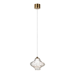 Подвесной светильник с плафоном из фактурного прозрачного стекла Light Ensemble варинант исполнения - 3 | Loft Concept в Твери