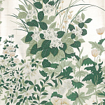 Обои ручная роспись Uki Hana Original Colourway on 12 Carat White Gold gilded paper варинант исполнения - 1 | Loft Concept в Твери