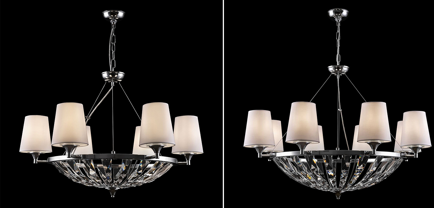 Люстра Odarnat Chandelier chrome Люстра Odarnat Chandelier chrome - Loft-Concept в Твери
