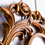 Зеркало настенное с рамой цвета античная бронза Classic Ornament Mirror варинант исполнения - 4 | Loft Concept в Твери