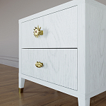 Тумба прикроватная с двумя ящиками Elsa Dreams White варинант исполнения - 3 | Loft Concept в Твери