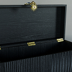 Большой дизайнерский Сундук Elsa Dreams Black варинант исполнения - 3 | Loft Concept в Твери