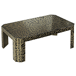 Дизайнерский кофейный стол с рисунком леопард Neytiri Beige Leopard варинант исполнения - 1 | Loft Concept в Твери