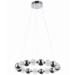 Светодиодная кольцевая люстра Crystal Globule Chrome Chandelier варинант исполнения - 2 | Loft Concept в Твери