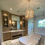 Люстра белая с несколькими ярусами деревянных палочек Bright Wooden Chandelier варинант исполнения - 8 | Loft Concept в Твери