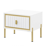 Тумба прикроватная белая с ящиком Antique Order варинант исполнения - 1 | Loft Concept в Твери