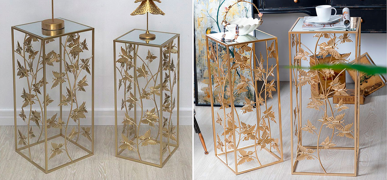 Столик высокий на металлическом основании Golden Butterflies Столик высокий на металлическом основании Golden Butterflies - Loft-Concept в Твери