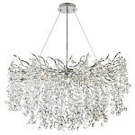 Люстра с хрустальными подвесками на металлических ветках Fairytree Light Silver Chandelier 18 варинант исполнения - 2 | Loft Concept в Твери