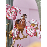 Ваза с птицами и цветами из фарфора с бронзовыми элементами Garden of Eden варинант исполнения - 7 | Loft Concept в Твери