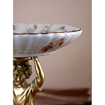 Чаша с цветочным орнаментом на ножке в виде бронзового ангела Eden Garden варинант исполнения - 8 | Loft Concept в Твери