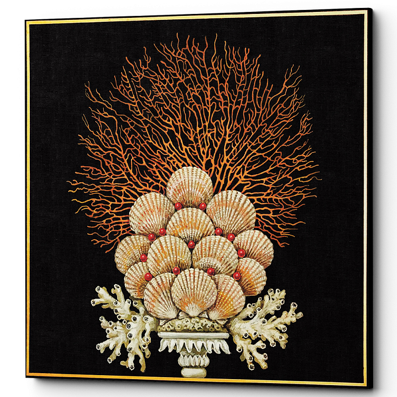 Постер Sea Vase Poster 7 Черный Бежевый Постер Sea Vase Poster 7 Черный Бежевый в Твери | Loft Concept