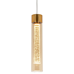 Подвесной светильник золото Sparkling Bubbles Tube Gold Amber Hanging Lamp варинант исполнения - 1 | Loft Concept в Твери
