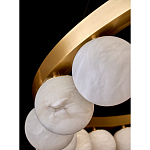 Люстра круглая с сферическими плафонами из натурального камня Phased Spheres варинант исполнения - 3 | Loft Concept в Твери