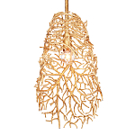 Подвесной светильник золотой в виде кораллов Coral Decor варинант исполнения - 2 | Loft Concept в Твери