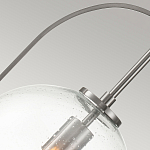 Подвесной светильник с прозрачным плафоном в форме шара в арочной подвеске Hinkley варинант исполнения - 16 | Loft Concept в Твери