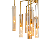 Люстра со стеклянными цилиндрическими плафонами Luminous Cylinders Amber варинант исполнения - 4 | Loft Concept в Твери
