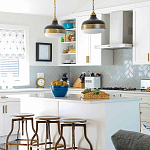 Подвесной светильник с круглым белым плафоном в индустриальном стиле Feiss варинант исполнения - 8 | Loft Concept в Твери