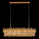 Люстра с декоративными элементами в виде крупных хрустальных цветов Palace Gardens варинант исполнения - 1 | Loft Concept в Твери