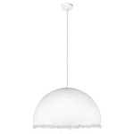 Подвесной светильник в форме купола белого цвета с ажурной бахромой Tactile Line варинант исполнения - 7 | Loft Concept в Твери