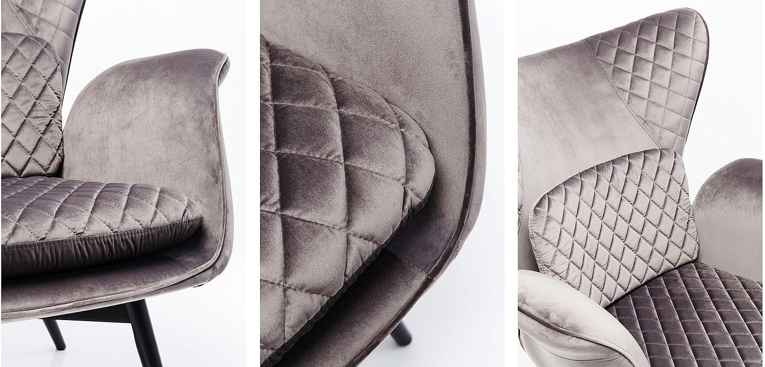 Кресло Gray Velvet Throne Кресло Gray Velvet Throne - Loft-Concept в Твери