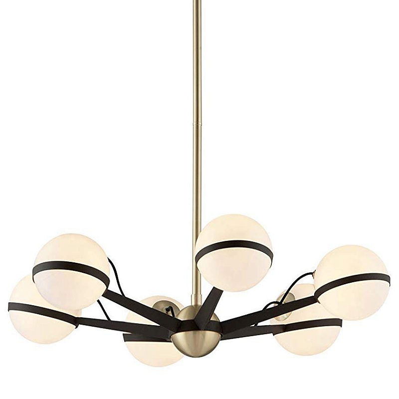 Люстра Troy Lighting Ace Chandelier Коричневый Молочный Люстра Troy Lighting Ace Chandelier Коричневый Молочный в Твери | Loft Concept
