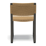 Дизайнерский стул с каркасом из металла с плетеными сиденьем и спинкой GREEN POINT Chair варинант исполнения - 4 | Loft Concept в Твери