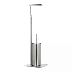 Держатель для туалетной бумаги с ершиком Chrome Bathroom Accessory варинант исполнения - 2 | Loft Concept в Твери