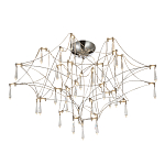 Потолочный светильник с тонким металлическим каркасом цвета хром Quasar варинант исполнения - 1 | Loft Concept в Твери