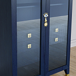 Дизайнерский шкаф витрина Elsa Dreams Blue с 4-мя ящиками варинант исполнения - 3 | Loft Concept в Твери