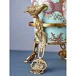 Ваза из голубого фарфора с рисунком птиц и цветов и декоративными элементами Blue Garden варинант исполнения - 10 | Loft Concept в Твери