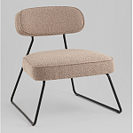 Кресло лаунж Kate букле капучино варинант исполнения - 1 | Loft Concept в Твери