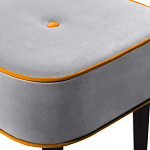 Квадратный мягкий пуф на черных ножках Winton Pouf Square варинант исполнения - 12 | Loft Concept в Твери