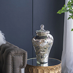 Ваза из стекла с крышкой и декоративными узорами Chinoiserie Ceramics варинант исполнения - 7 | Loft Concept в Твери