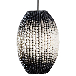 Подвесной светильник вертикальной овальной формы украшенный круглыми бусинами Gradient Oval Pendant Lamp  варинант исполнения - 1 | Loft Concept в Твери