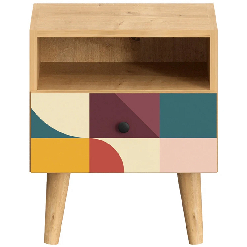 Прикроватная тумба с изображением на ящике Elise Nightstand Мульти Древесина Прикроватная тумба с изображением на ящике Elise Nightstand Мульти Древесина в Твери | Loft Concept